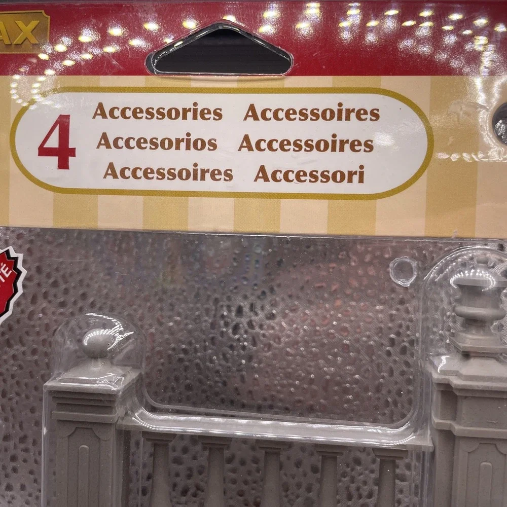 Lemax‎ PLAZA FENCE Set of 4 #74237 Christmas Village Accessory NEW